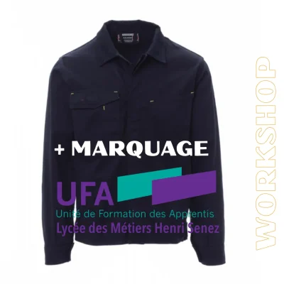 Veste Cabin Marine + MARQUAGE DOS UFA HENRI SENEZ