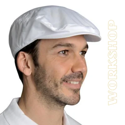 Casquette Blanche Style Boucher